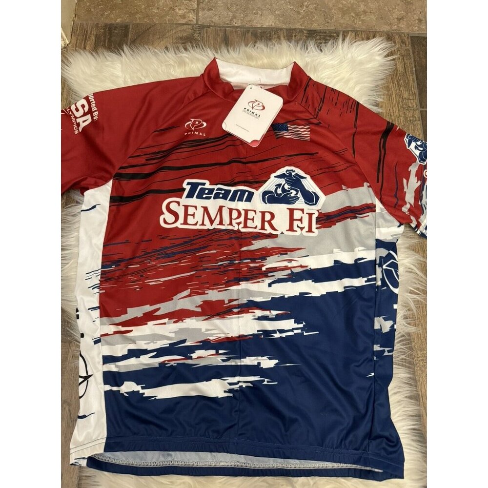 Primal Raglan Jersey Men’s 2XL Team Semper Fi USA Paralympic FOLEY CAT New W Tag